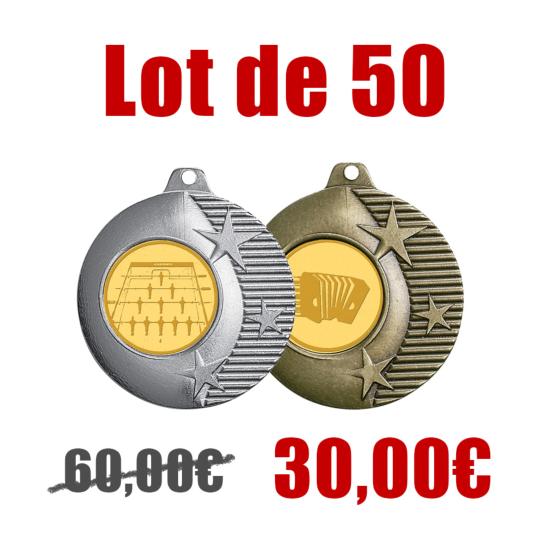 Médaille Ø50mm lot 50