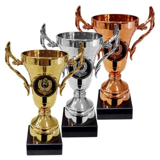 Trophée d'or Coupe Trophées en plastique Coupes Trophées du
