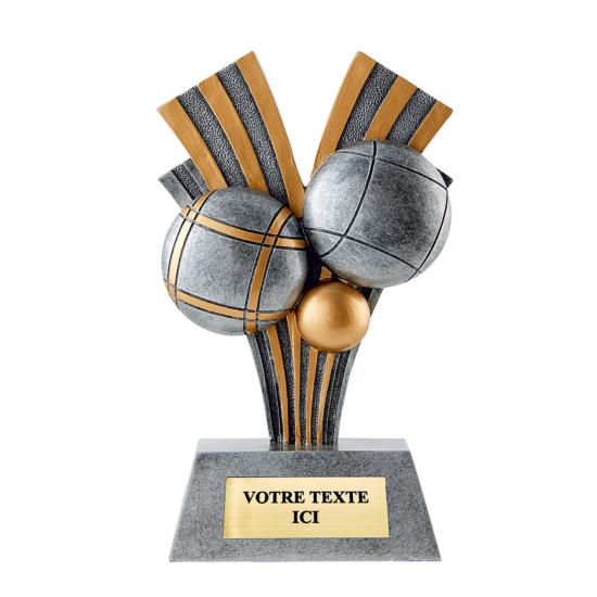 Trophée pétanque résine