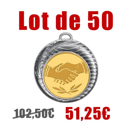 Médaille Ø70mm lot de 50