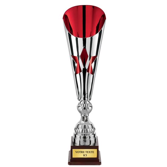 Coupe prestige argent rouge <br>2 tailles disponibles