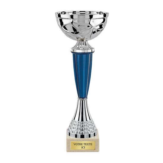 Coupe argent bleu 23cm